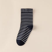 Men's 99% Combed Cotton Striped Bed & Sleep Socks
