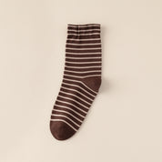 Men's 99% Combed Cotton Striped Bed & Sleep Socks