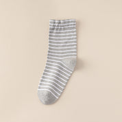 Men's 99% Combed Cotton Striped Bed & Sleep Socks
