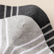 Men's 99% Combed Cotton Striped Bed & Sleep Socks