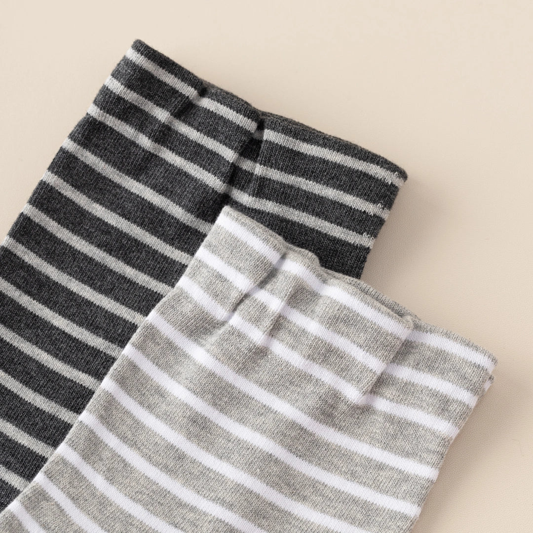 Men's 99% Combed Cotton Striped Bed & Sleep Socks