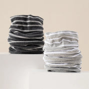 Men's 99% Combed Cotton Striped Bed & Sleep Socks