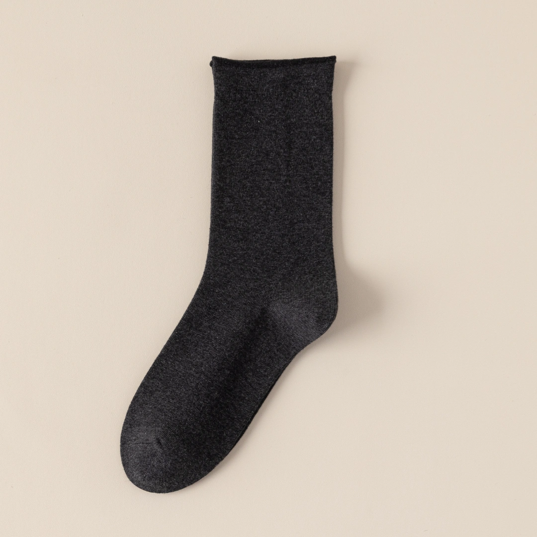 Women's TENCEL™ & Merino Wool Blend 6.3" Rolled Cuff Crew Socks