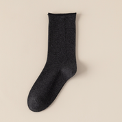 Women's TENCEL™ & Merino Wool Blend 6.3" Rolled Cuff Crew Socks