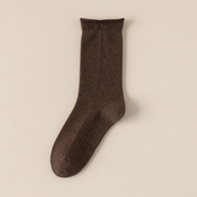 Women's TENCEL™ & Merino Wool Blend 6.3" Rolled Cuff Crew Socks