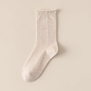 Women's TENCEL™ & Merino Wool Blend 6.3" Rolled Cuff Crew Socks
