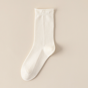 Women's TENCEL™ & Merino Wool Blend 6.3" Rolled Cuff Crew Socks