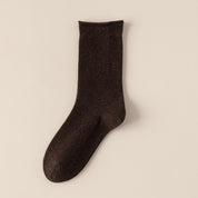 Women's TENCEL™ & Merino Wool Blend 6.3" Rolled Cuff Crew Socks