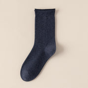 Women's TENCEL™ & Merino Wool Blend 6.3" Rolled Cuff Crew Socks
