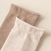 Women's TENCEL™ & Merino Wool Blend 6.3" Rolled Cuff Crew Socks