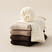 Women's 98% Premium Cotton 5.8" Fully Cushioned Terry Warm Crew Socks