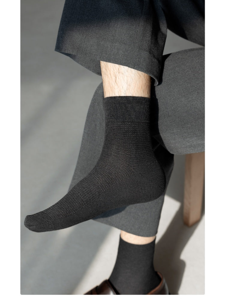 Men's Silk-Linen Ankle Socks-1 Pack