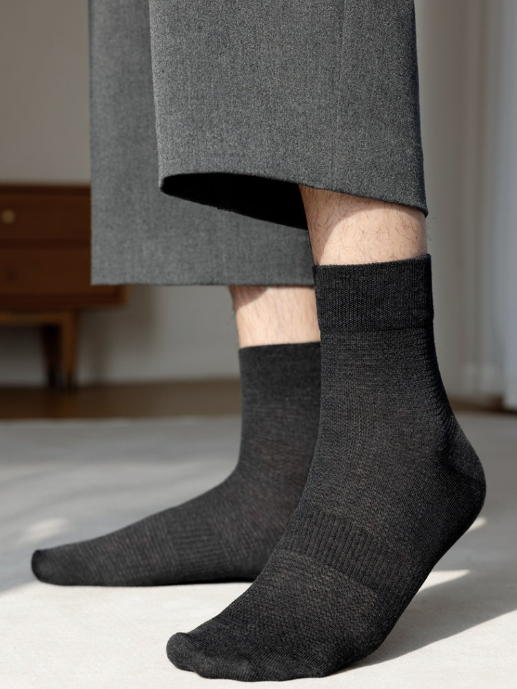 Men's Silk-Linen Ankle Socks-1 Pack