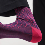 Men's Luxury 100S Mercerized Cotton Argyle Business Socks - product photo showing soft cotton comfort