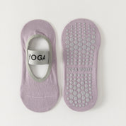 Women's Mercerized 92% Cotton Pilates Socks - product photo showing secure grip comfort