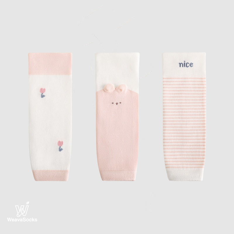 Babies' Sunshine & Sprouts Knee Guard Socks-3 Pack