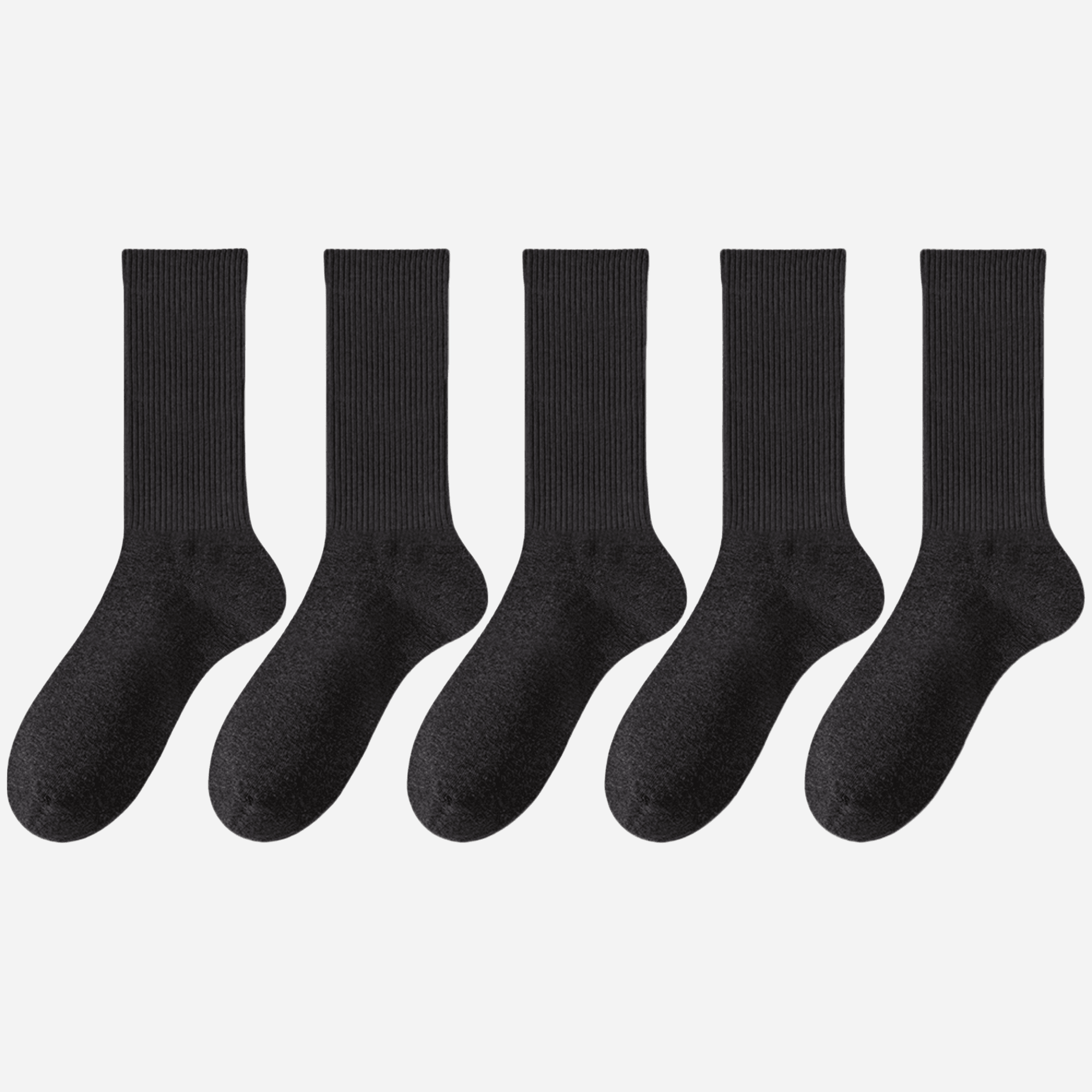 Women's Classic Cotton Ribbed Socks - 5 pairs