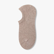 Women's 95% Cotton Heather No-Show Socks
