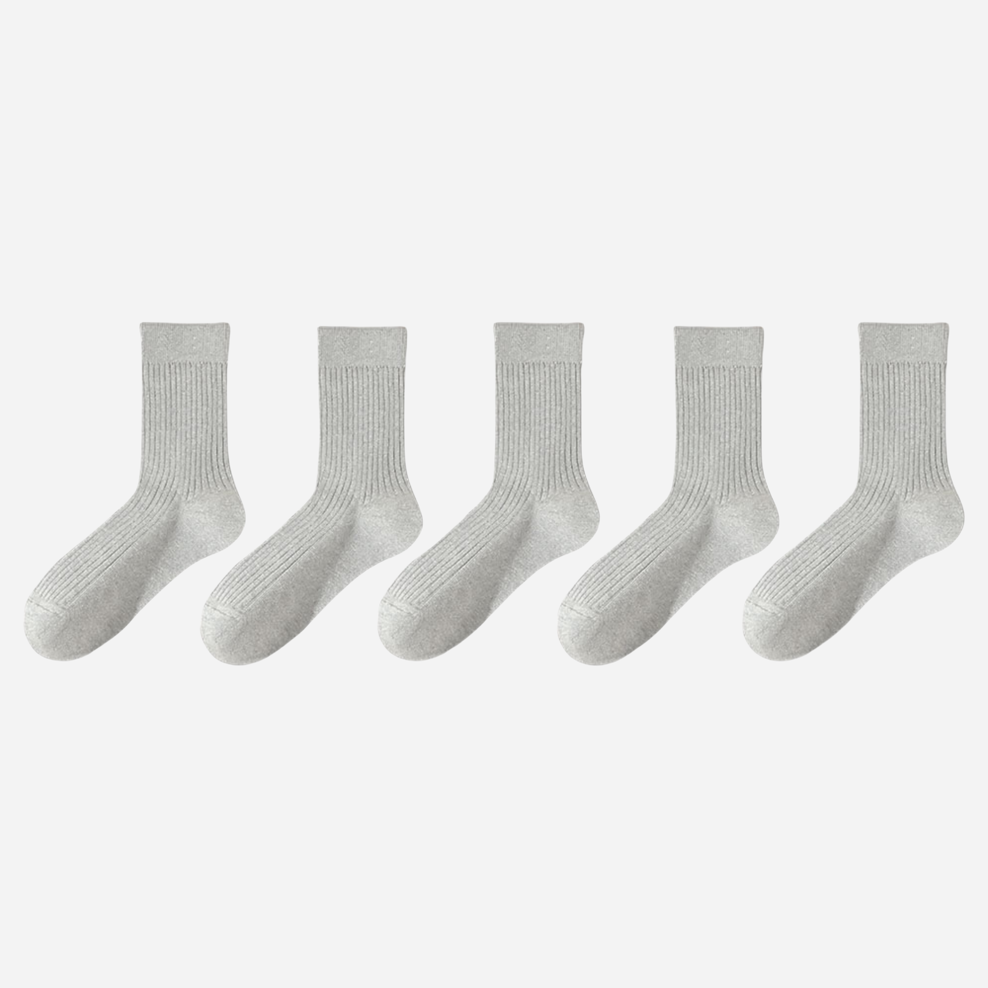 Men's All-Weather Ribbed Socks-5 Pack