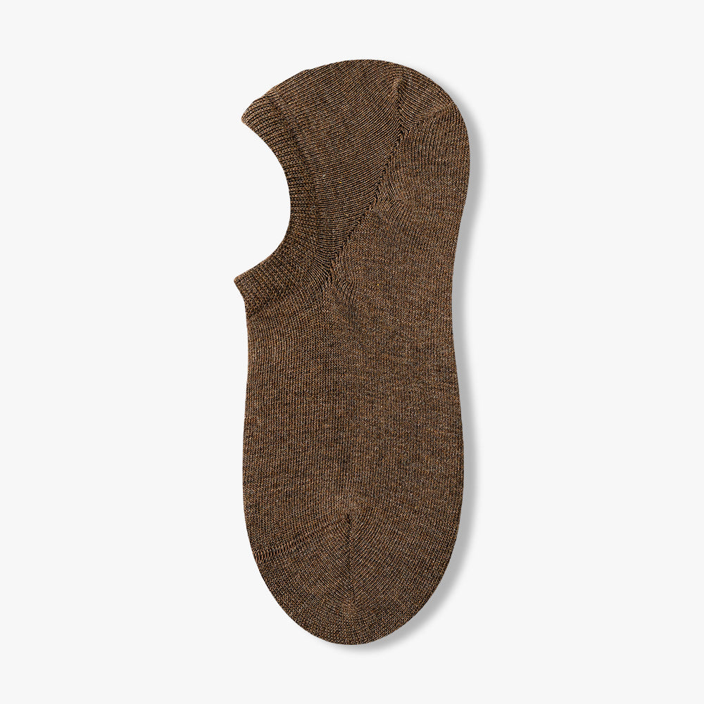 Women's 95% Cotton Heather No-Show Socks