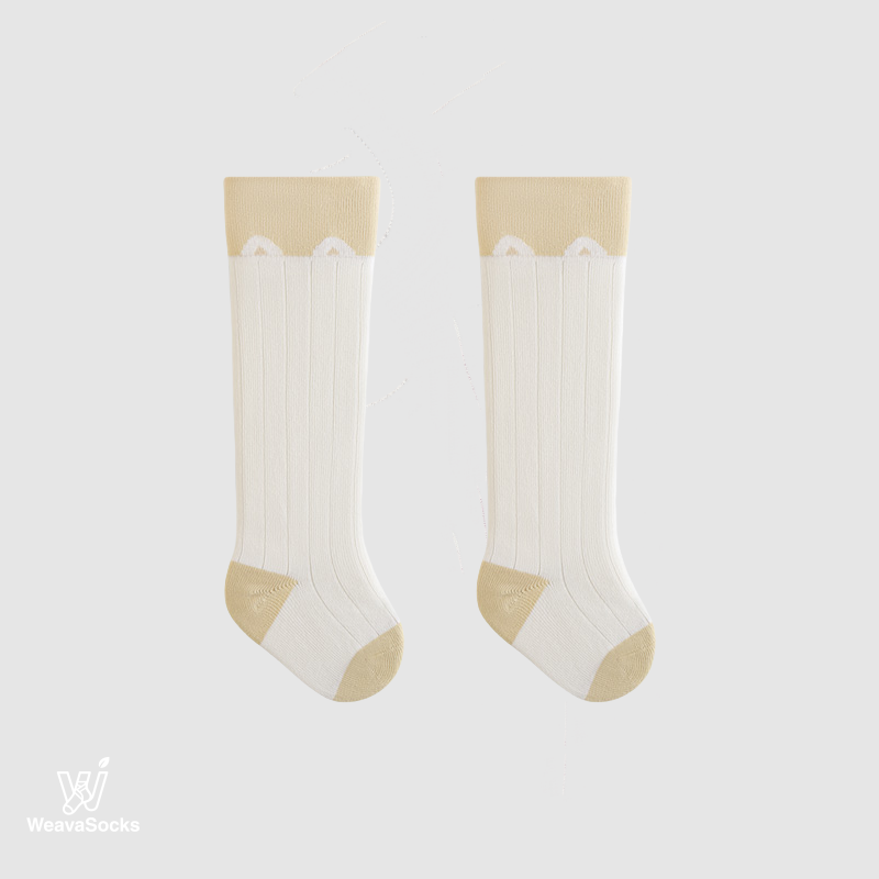 Babies' Color Block Over-the-Knee Socks for Kids-3 Pack