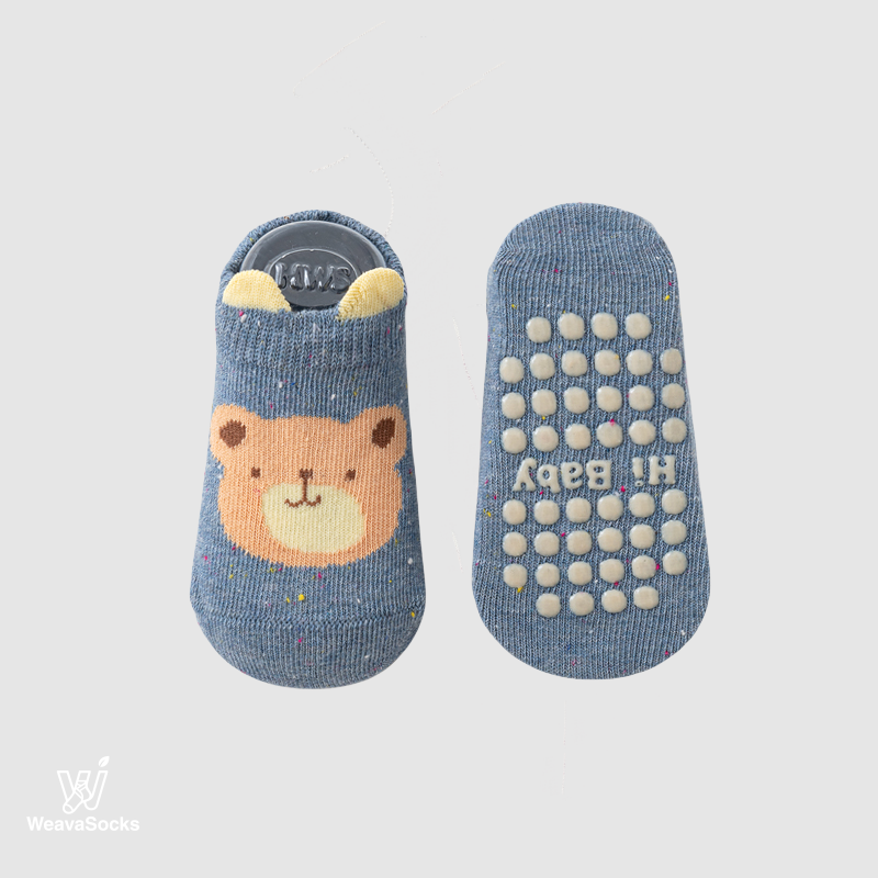 Babies' No-Show Grip Socks-1 Pack