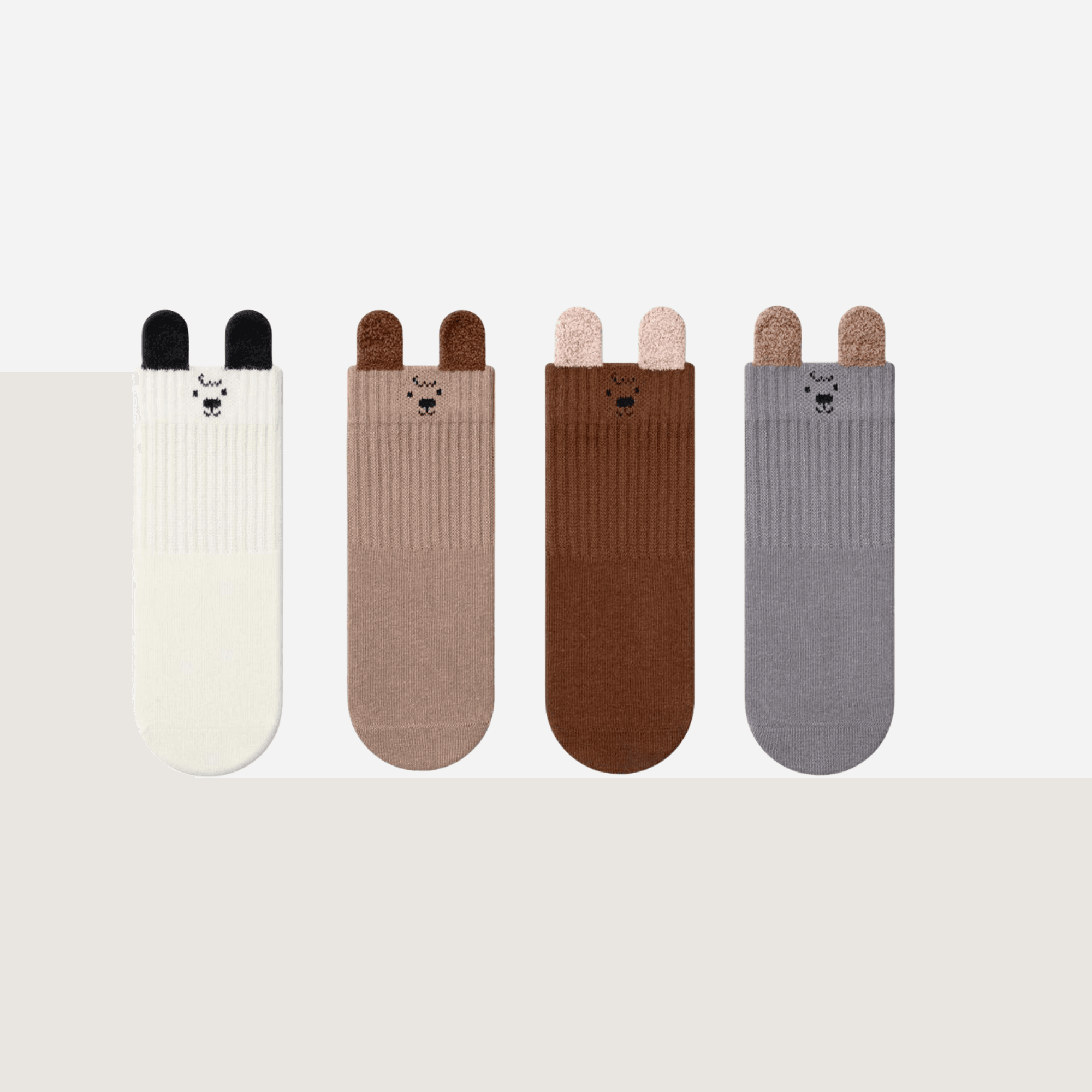 Babies Bouclé Bear Socks-4 Pack - Weavasocks