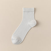 Men's Silk & Modal Ultra-Thin Cooling Quarter Socks - product photo showing modal and mulberry silk comfort