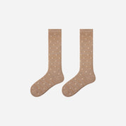 Women's Shimmer Star Knee-High Socks - product photo showing seamless stretch comfort