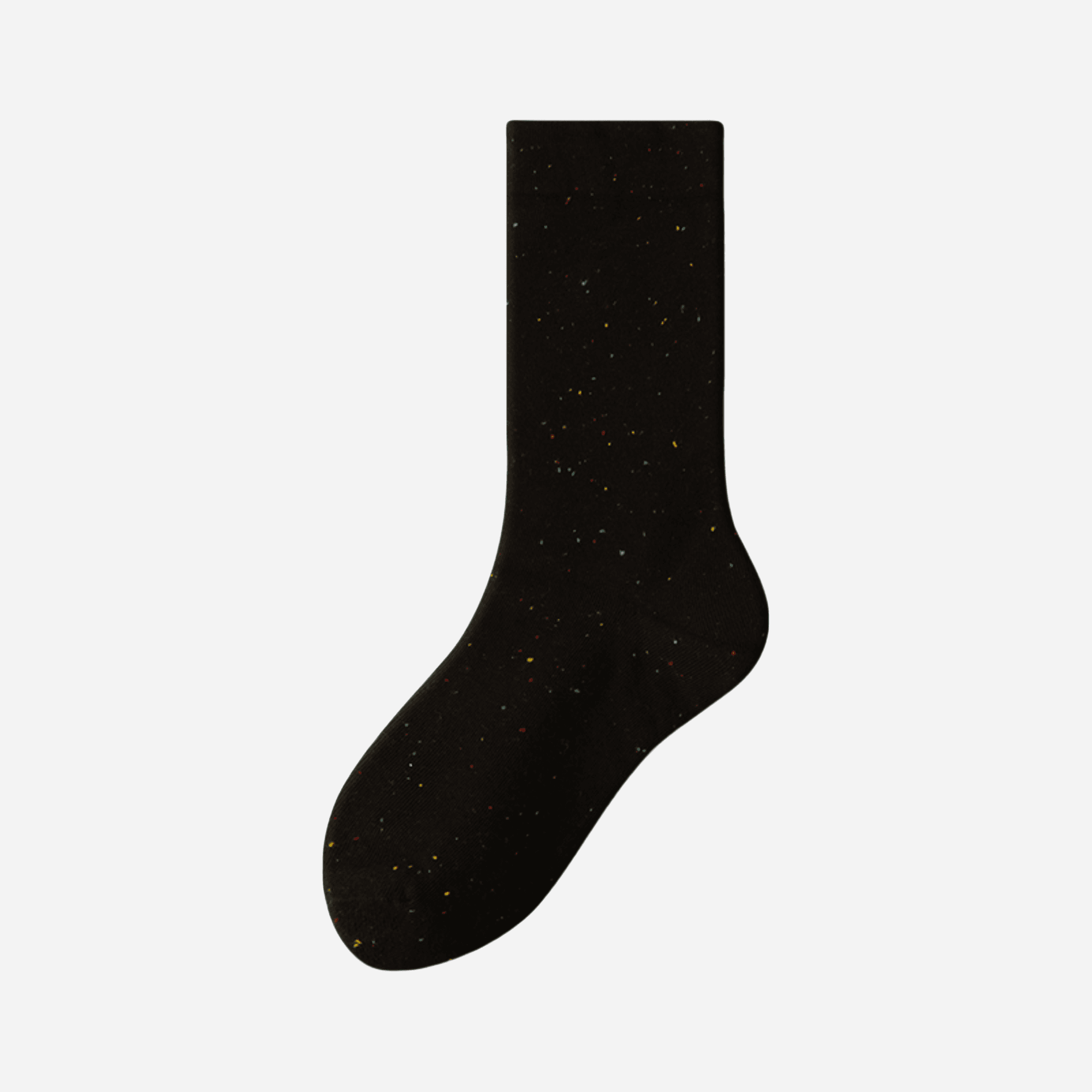 Women's Seamless Speckled Cotton Crew Socks - Single Pair
