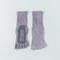 Women's Five-Toe Yoga Crew Socks - detail photo showing secure grip comfort
