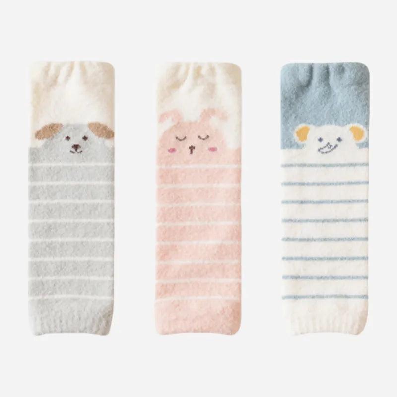 Babies Cozy Crawler Leg Warmers-3 Pairs