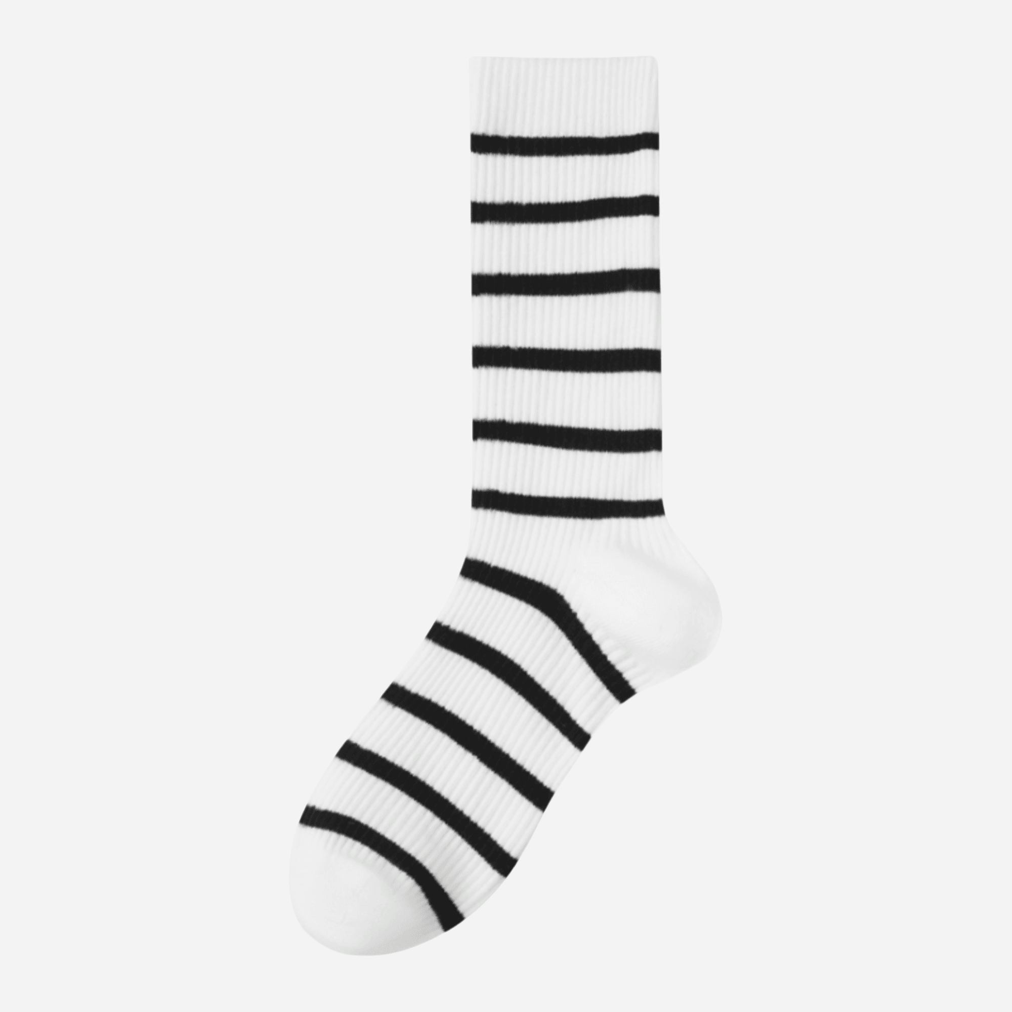 Women's Varsity Stripe Ribbed Socks - Single Pair
