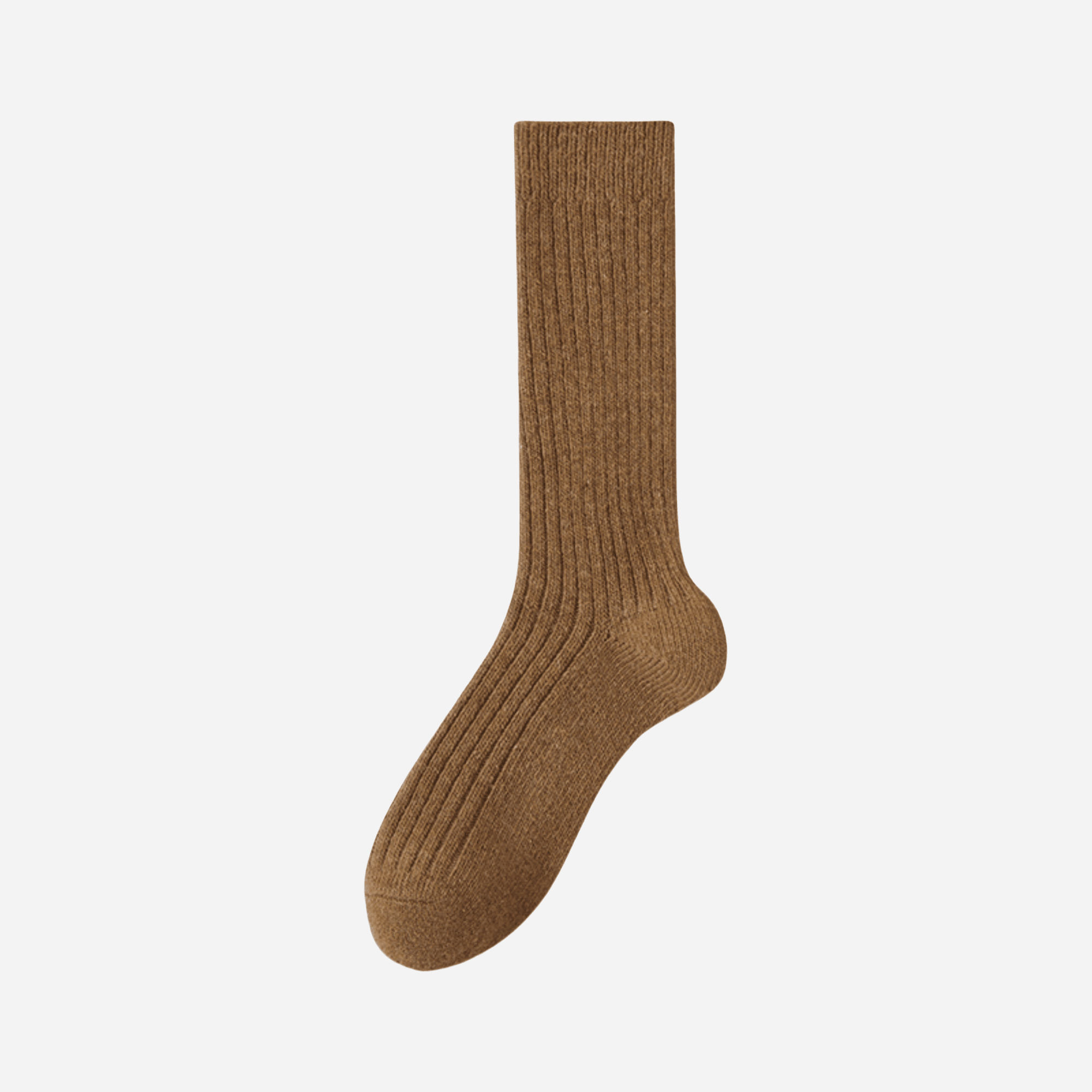 Women's Warm Wool Ribbed Socks  - Single Pair
