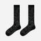 Women's Sheer Graphic Rose Calf Socks - product photo showing seamless stretch comfort