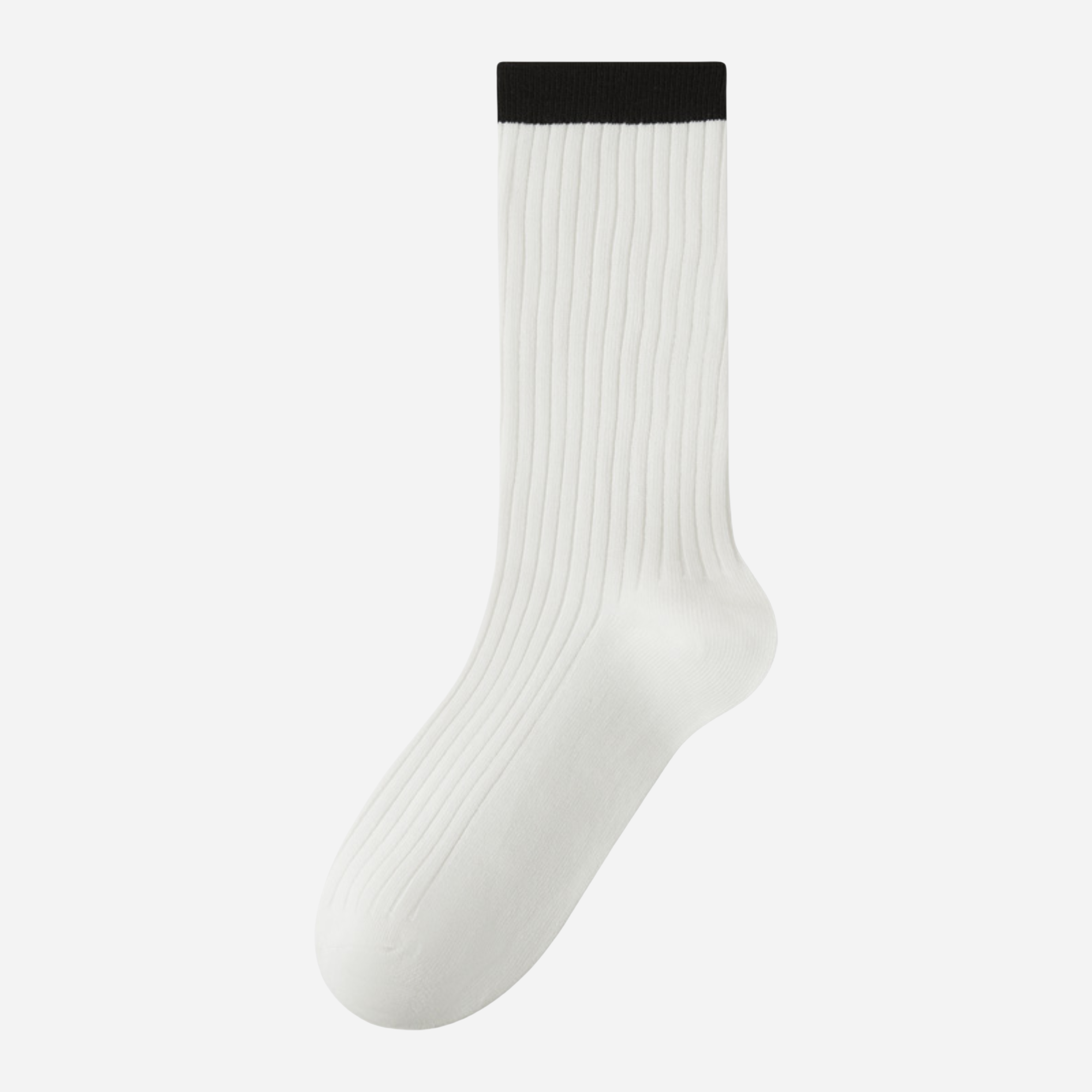 Women's Colorblock Cuff Ribbed Crew Socks - Single Pair