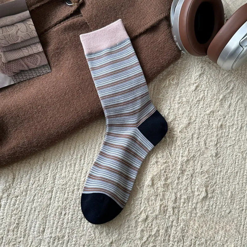 Colorblock Striped Socks