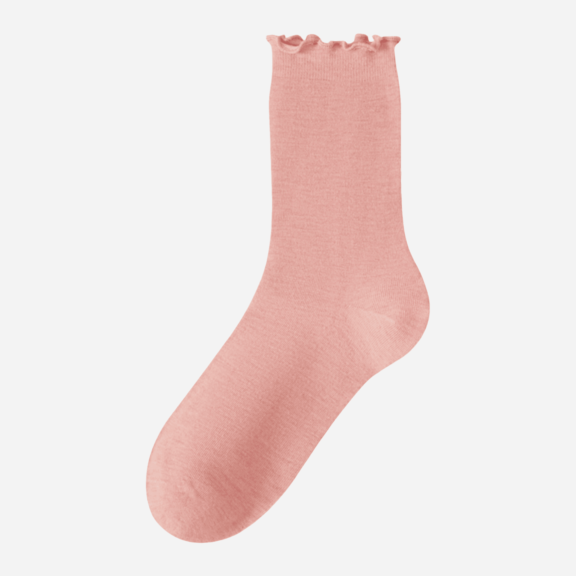 Women's Ruffle Cuff Merino Wool Socks - Single Pair