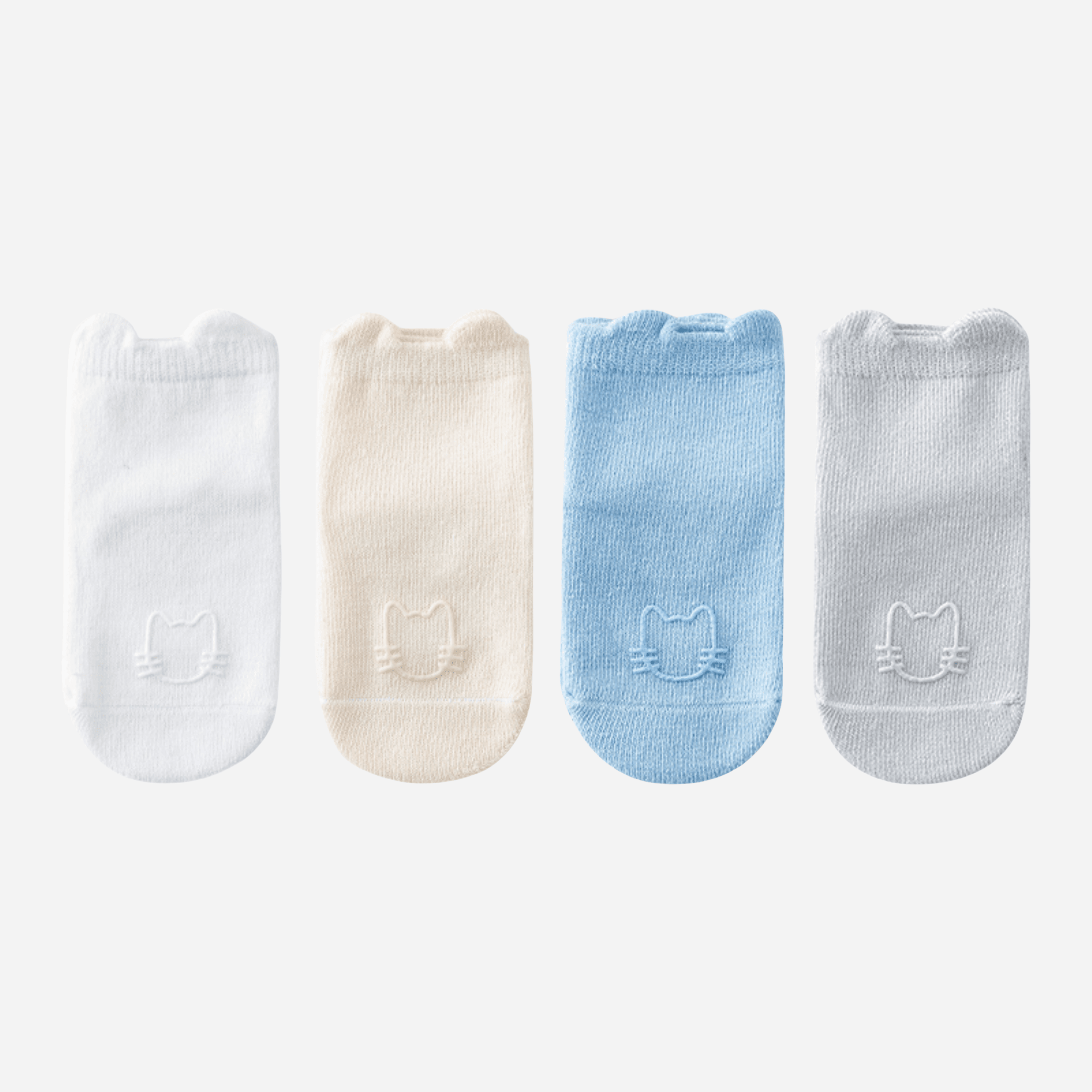 Babies Solid No-slip Socks-4 pack - Weavasocks