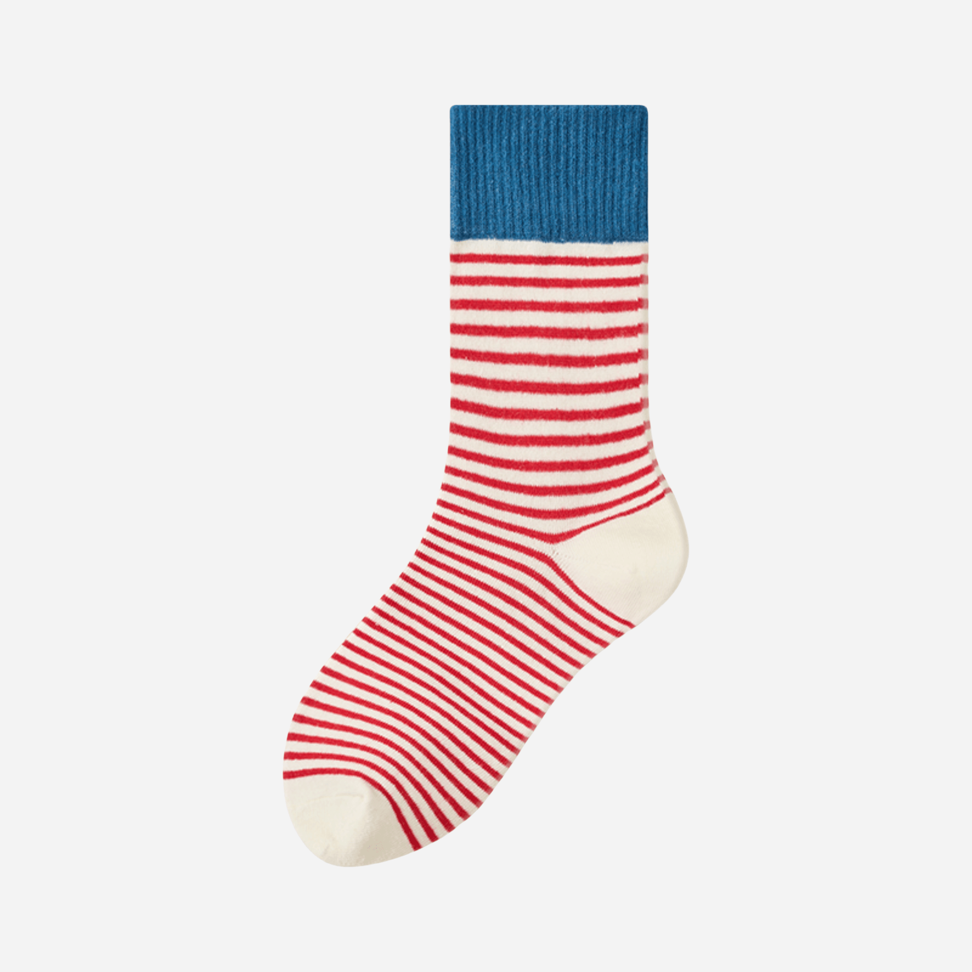 Women's Color Block Cuff Striped Socks - Single Pair