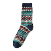 Men's Vintage Fair Isle Crew Socks