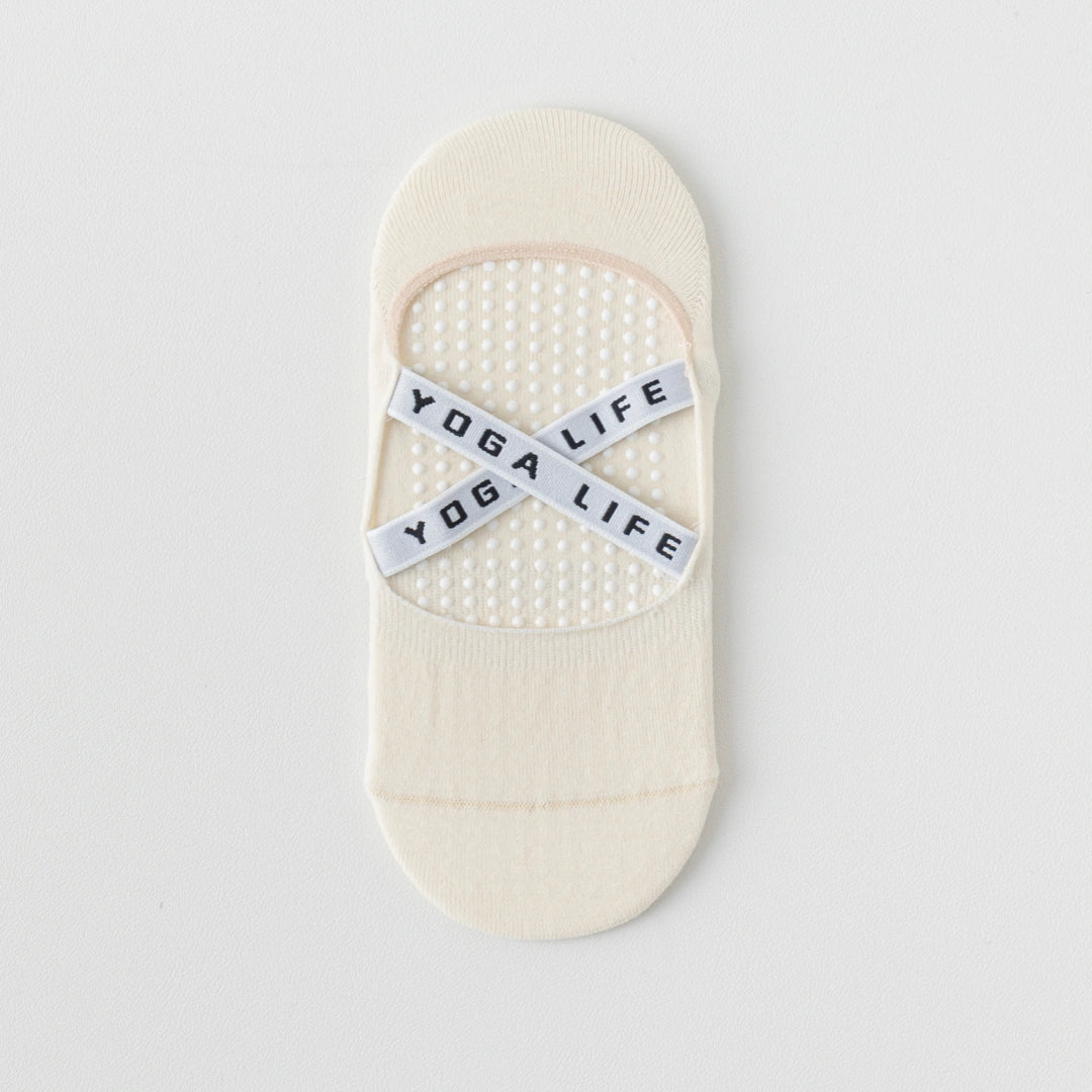 Women's 95% Cotton Yoga Ballet Socks - product photo showing secure grip comfort
