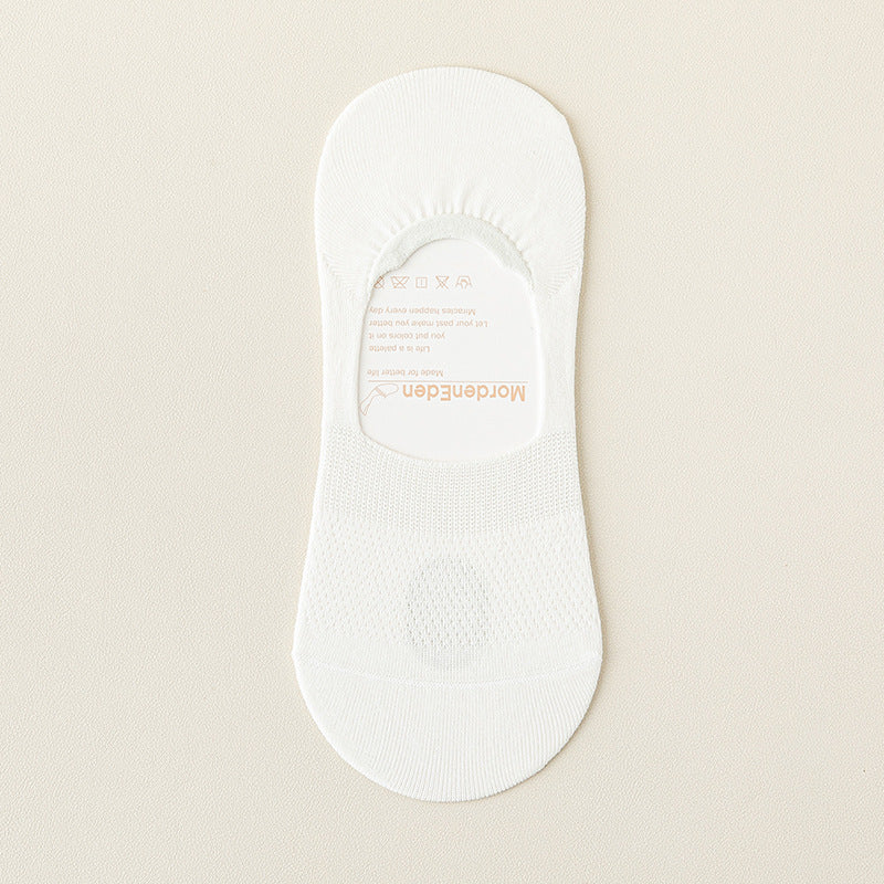 Men's 92% Cotton Breathable Mesh Boat Socks