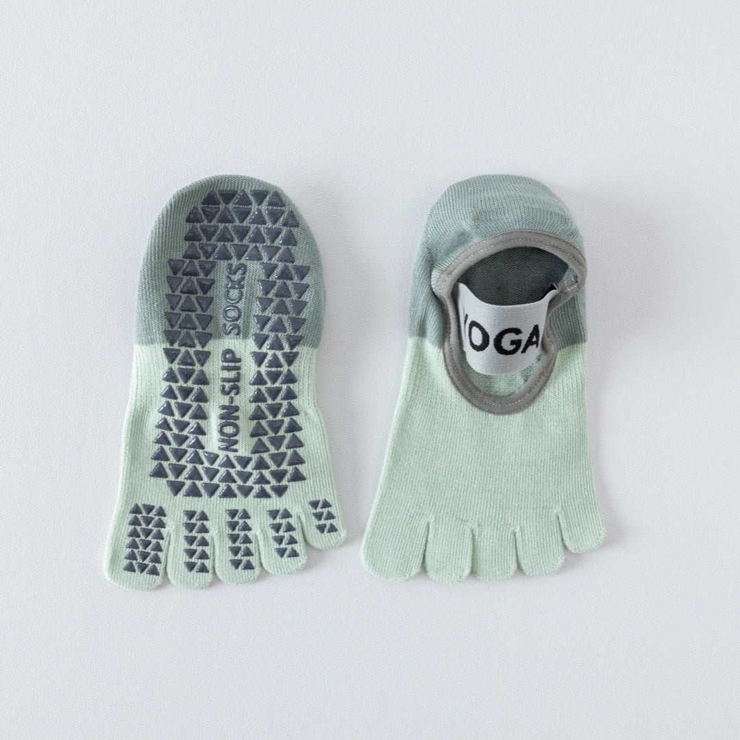 Women's 92% Mercerized Cotton Five-Toe Yoga Socks