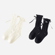 Kid's Ruffle Cuff Knit Socks - 3 Pairs - Weavasocks