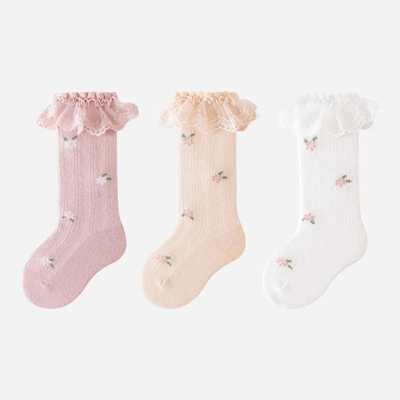 Babies The Fairytale Bloom Knee-Highs-3 Pairs