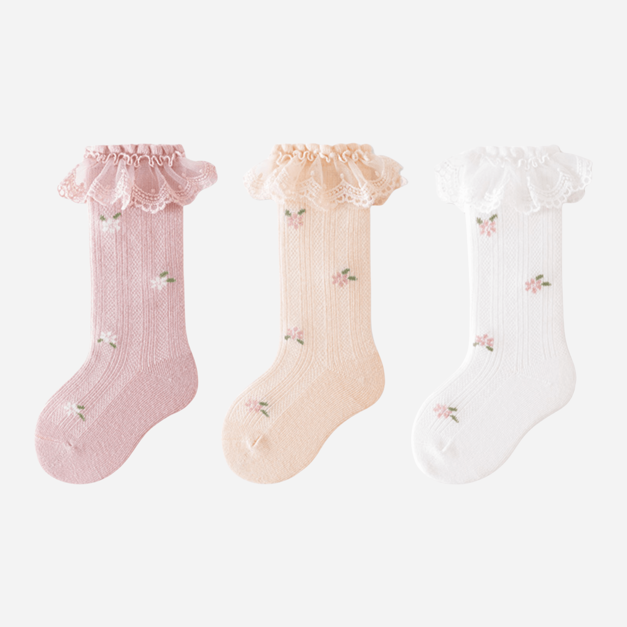 Babies The Fairytale Bloom Knee-Highs-3 pack - Weavasocks