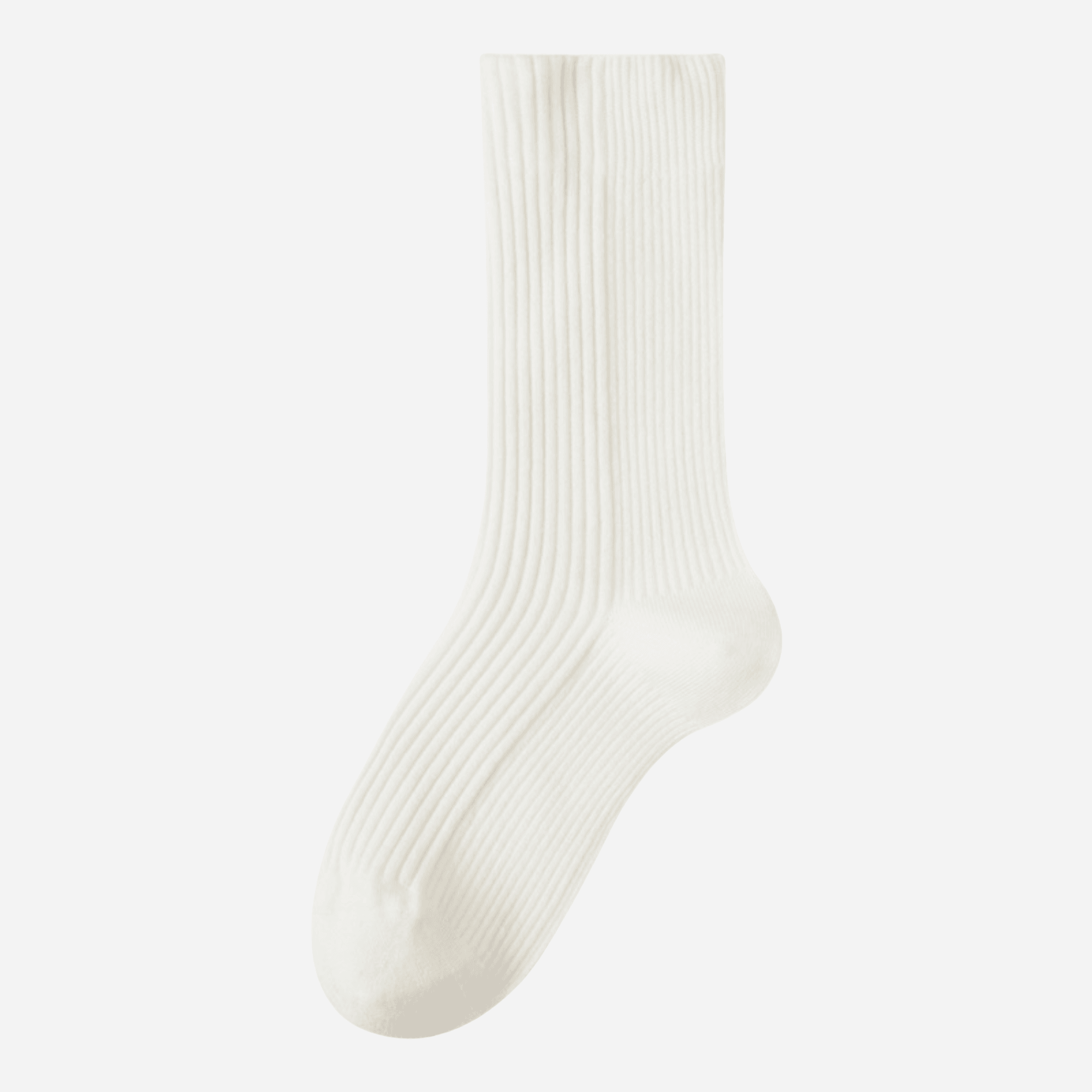 Women's Luxe Wool & Silk Ribbed Socks - Single Pair