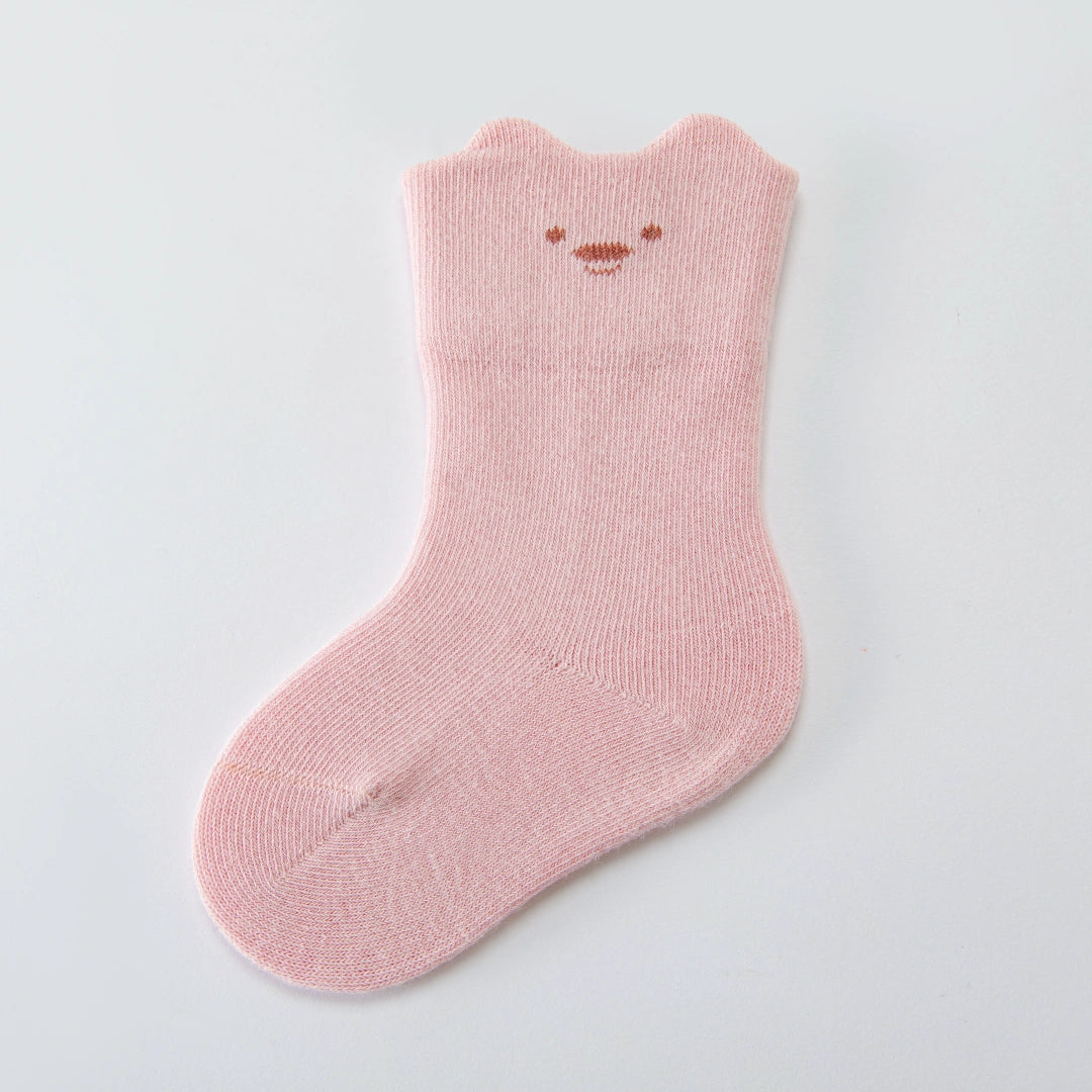 Baby’s Minimalist 'Happy Face' 95% Cotton Socks