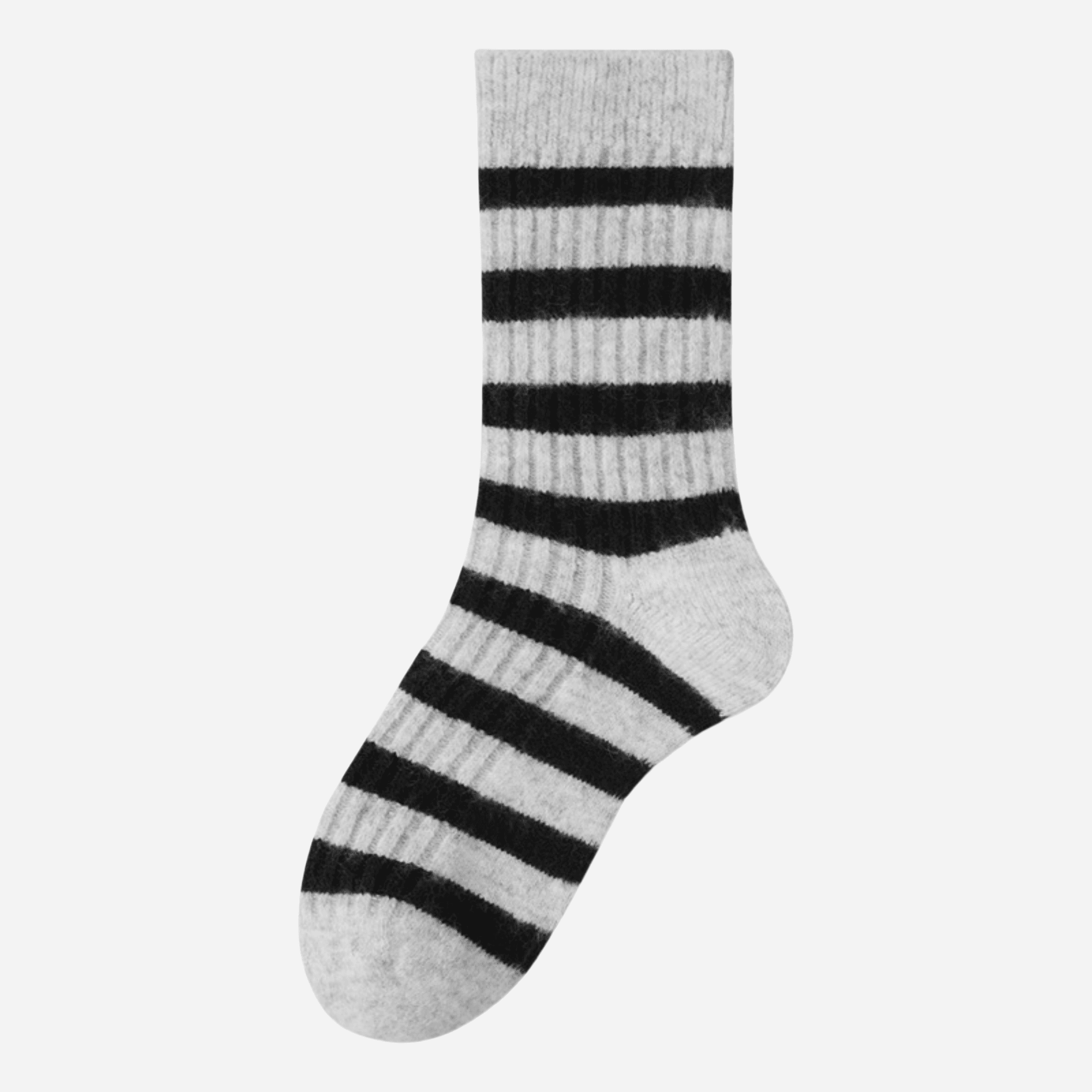 Women's Cozy Wool Blend Striped Socks - Single Pair